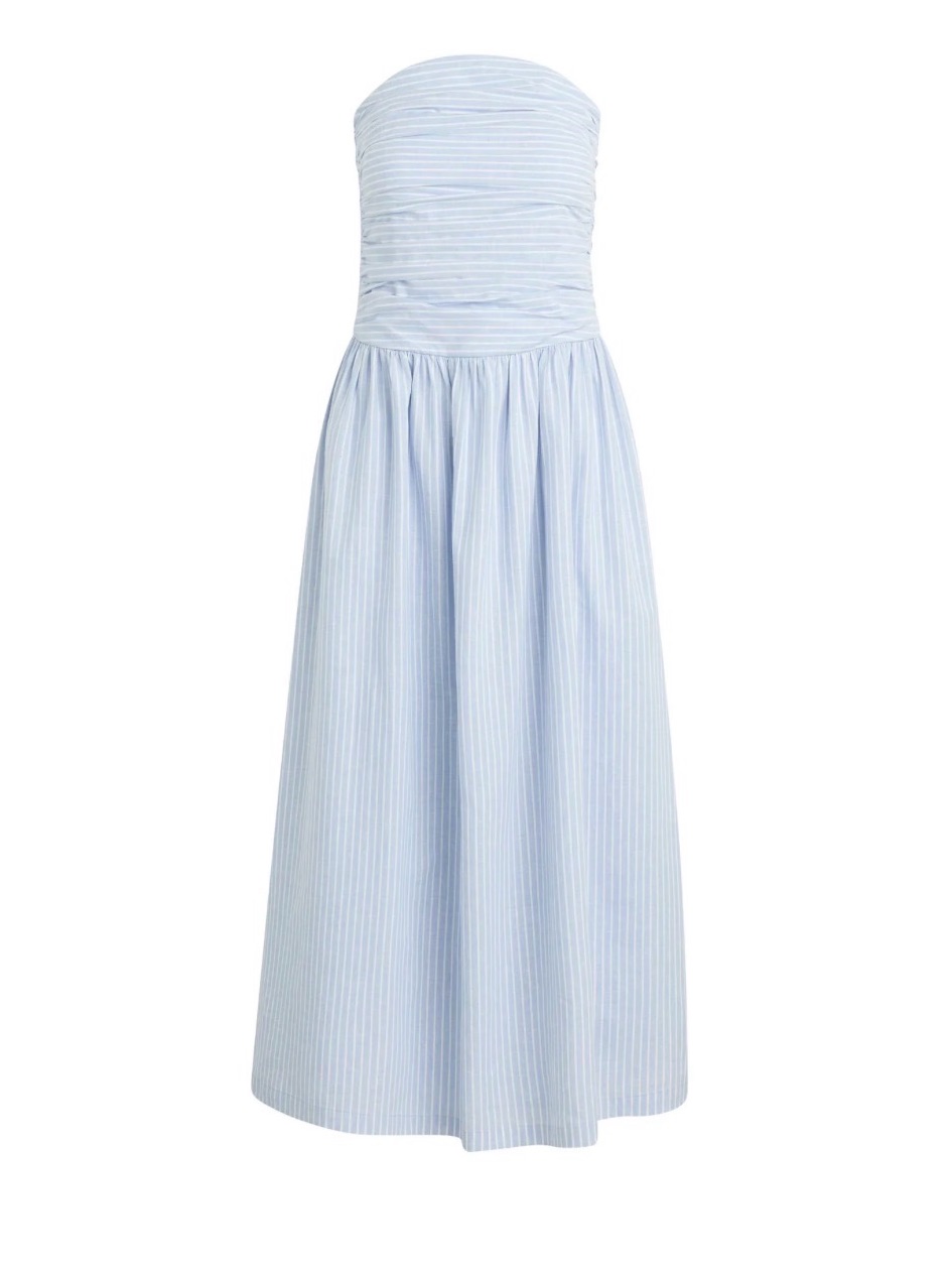 Joe’s Renia Blue Striped Maxi Dress Size Xlarge